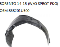 SORENTO 14-15 (W/O SPROT PKG) OEM:868201U500
