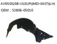 AVENSIS/08-15(EUP)(MID-EAST)(LH) OEM：53806-05010