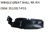 WINGLE GREAT WALL RR. RH  OEM: 5512017-P33