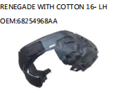 RENEGADE WITH COTTON 16- LH OEM:68254968AA