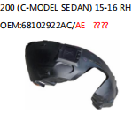 200 (C-MODEL SEDAN) 15-16 RH OEM:68102922AC/AE
