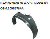 NEON 00-01/03-05 W/OR/T MODEL RH OEM:5008676AA