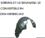 SEBRING 07-10 SEDAN/08/-10 CONVERTIBLE RH OEM:43898812AD