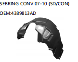 SEBRING CONV 07-10 (SD/CON) OEM:4389813AD