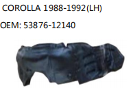 COROLLA 1988-1992(LH) OEM: 53876-12140