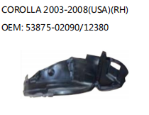 COROLLA 2003-2008(USA)(RH) OEM: 53875-02090/12380