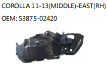 COROLLA 11-13(MIDDLE)-EAST(RH) OEM: 53875-02420