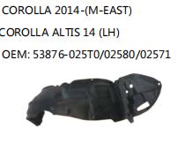 COROLLA 2014-(M-EAST) COROLLA ALTIS 14 (LH) OEM: 53876-025T0/02580/02571