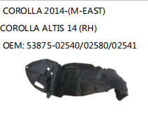 COROLLA 2014-(M-EAST) COROLLA ALTIS 14 (RH) OEM: 53875-02540/02580/02541