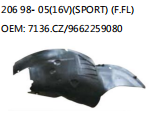 206 98- 05(16V)(SPORT) (F.FL) OEM: 7136.CZ/9662259080