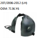 207/2006-2012 (LH) OEM: 7136.Y6