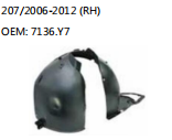 207/2006-2012 (RH) OEM: 7136.Y7