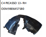 C4 PICASSO 13- RH OEM:9806457580