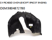 C4 PICASSO 13-ON (EXCEPT EP6CDT ENGINE) OEM:9804872780