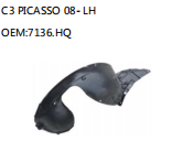 C3 PICASSO 08- LH OEM:7136.HQ
