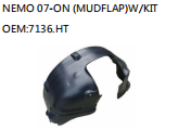 NEMO 07-ON (MUDFLAP)W/KIT OEM:7136.HT