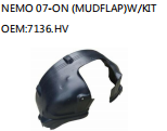 NEMO 07-ON (MUDFLAP)W/KIT OEM:7136.HV