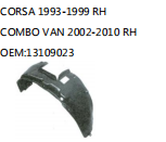 CORSA 1993-1999 RH COMBO VAN 2002-2010 RH OEM:13109023