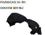 PH/MACAN 14- RH OEM:95B 809 962