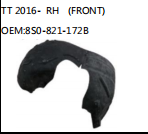 TT 2016- RH (FRONT) OEM:8S0-821-172B
