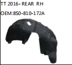 TT 2016- REAR RH OEM:8S0-810-172A
