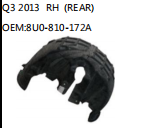 Q3 2013 RH (REAR) OEM:8U0-810-172A