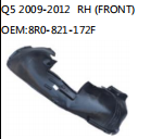 Q5 2009-2012 RH (FRONT) OEM:8R0-821-172F