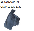 A8 2004-2010 F.RH OEM:4E0-821-172D