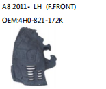 A8 2011- LH (F.FRONT) OEM:4H0-821-172K