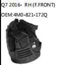 Q7 2016- RH (F.FRONT) OEM:4M0-821-172Q