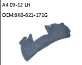A4 09-12 LH OEM:8K0-821-171G