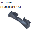 A4 13- RH OEM:8K0-821-172L