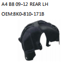 A4 B8 09-12 REAR LH OEM:8K0-810-171B