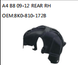 A4 B8 09-12 REAR RH OEM:8K0-810-172B