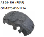 A5 08- RH (REAR) OEM:8T0-810-172A