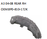 A3 04-08 REAR RH OEM:8P0-810-172K