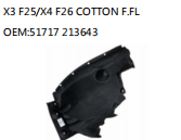 X3 F25/X4 F26 COTTON F.FL OEM:51717 213643
