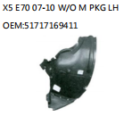 X5 E70 07-10 W/O M PKG LH OEM:51717169411