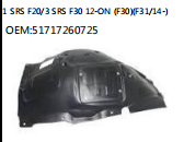 1 SRS F20/3 SRS F30 12-ON (F30)(F31/14-) OEM:51717260725