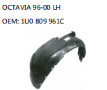 OCTAVIA 96-00 LH OEM: 1U0 809 961C