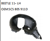 BEETLE 11- LH OEM:5C5 805 911D