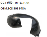 CC（后段）07-11 F.RR OEM:3C8 805 978A