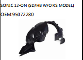 SONIC 12-ON (SD/HB W/O RS MODEL) OEM:95072280
