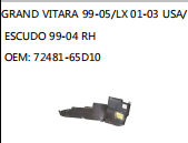 GRAND VITARA 99-05/LX 01-03 USA/ ESCUDO 99-04 RH OEM: 72481-65D10