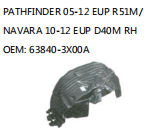 PATHFINDER 05-12 EUP R51M/NAVARA 10-12 EUP D40M RH OEM: 63840-3X00A