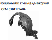 ROGUE/HYBRID 17-18 (USA/ME/KO)W/IF OEM:638417FA0A