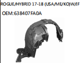 ROGUE/HYBRID 17-18 (USA/ME/KO)W/IF OEM:638407FA0A