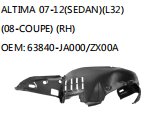 ALTIMA 07-12(SEDAN)(L32)(08-COUPE) (RH) OEM: 63840-JA000/ZX00A