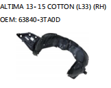 ALTIMA 13- 15 COTTON (L33) (RH) OEM: 63840-3TA0D