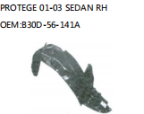 PROTEGE 01-03 SEDAN RH OEM:B30D-56-141A